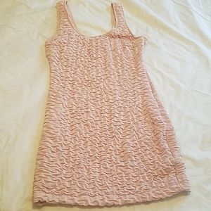 Blush pink ruffled mini dress - Forever 21